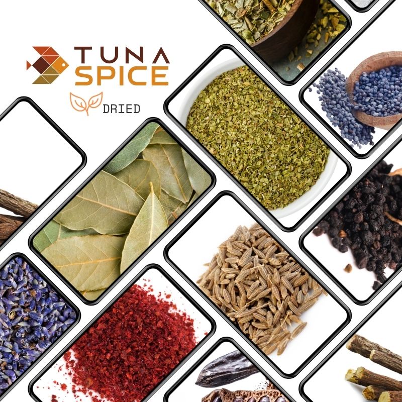 Tuna Spice dried herb and spice range — Bay Leaves Turkey, Turkish origin